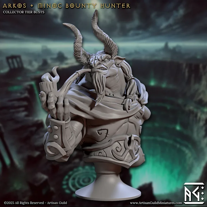 arkos minoc bounty hunter bust artisan guild artg1356 0.png