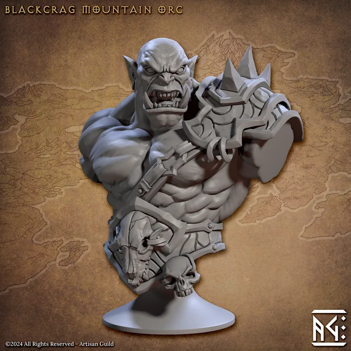 blackcrag mountain orc bust artisan guild artg1373 0.png