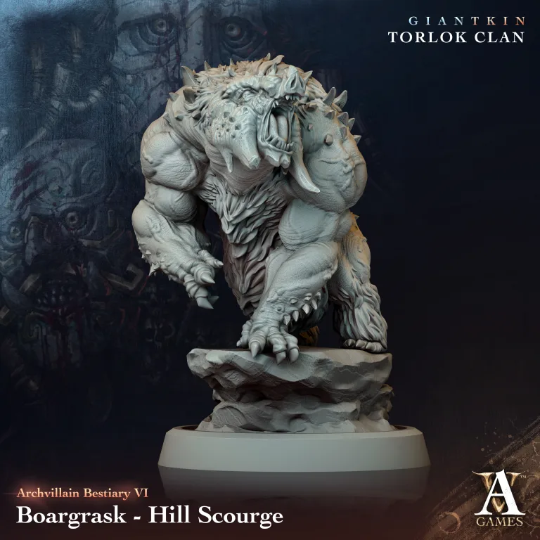 boargrask hill scourge giantkin beast archvillain games arch0542 0.jpg