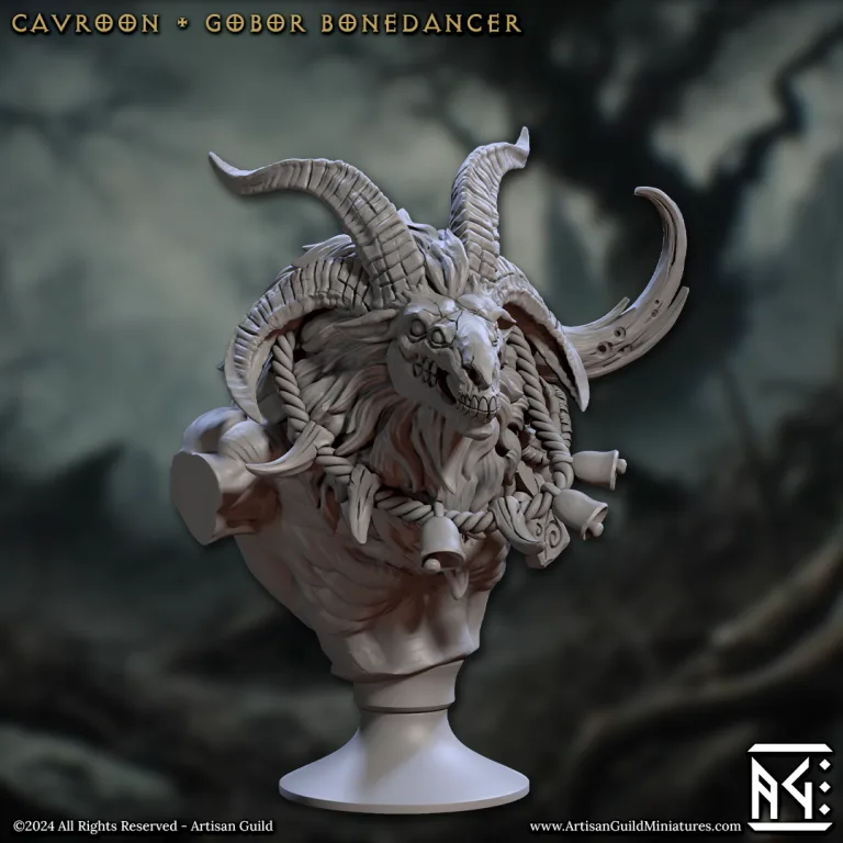 cavroon gobor bonedancer bust artisan guild artg1395 0 2.png