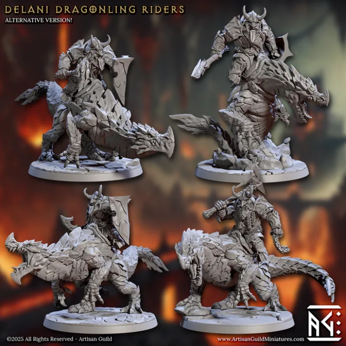delani dragonling rider artisan guild artg0019 3.png