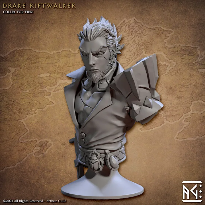 drake riftwalker bust artisan guild artg1387 0.jpg