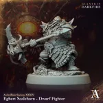egbert scaleborn dwarf fighter great mace archvillain games arch0865 0.jpg