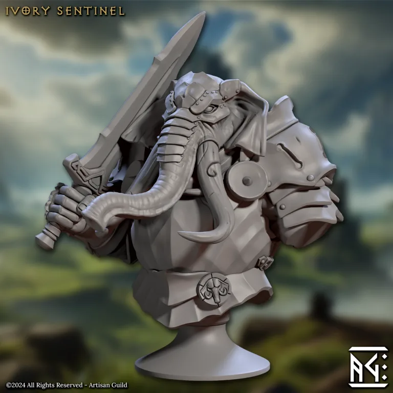elephorim ivory sentinel bust artisan guild artg1345 0 1.png