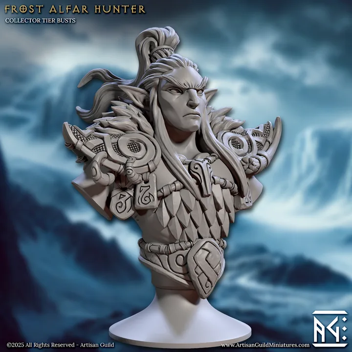 frost alfar hunter bust artisan guild artg1270 0.png