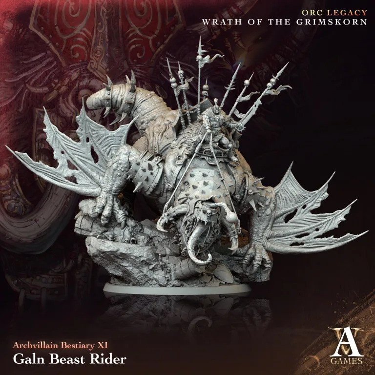 galn beast rider orc war wyrm archvillain games arch1027 0.jpg
