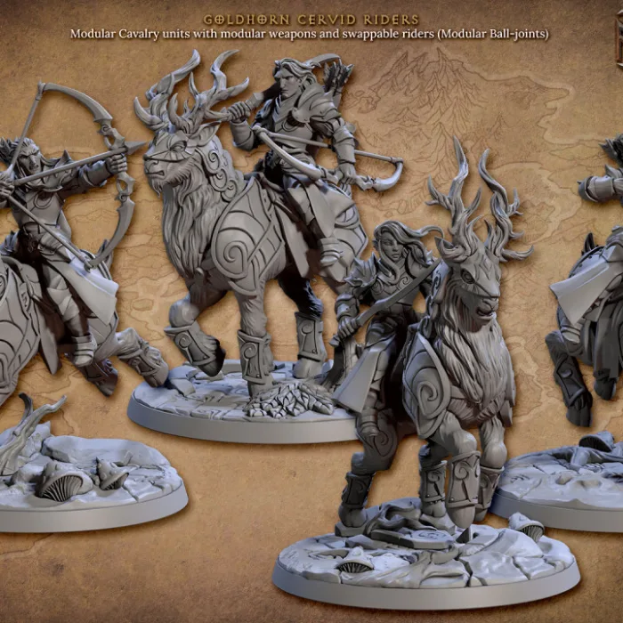 goldhorn cervid rider artisan guild artg0230 2.jpg