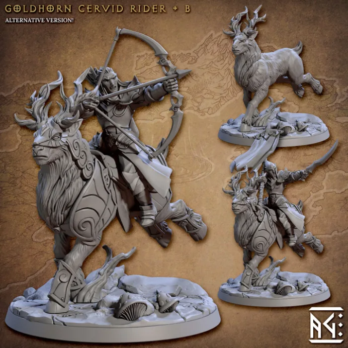 goldhorn cervid rider artisan guild artg0230 7.jpg