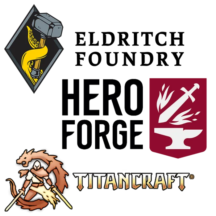 Hero Printing for Hero Forge, TitanCraft, Eldritch Foundry