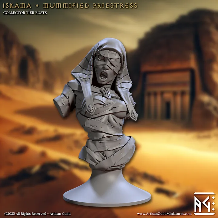 iskama mummified priestress bust artisan guild artg1283 0.png