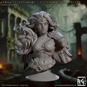 leona stygephonos sisterhood warmaster bust artisan guild artg1300 0 1.png