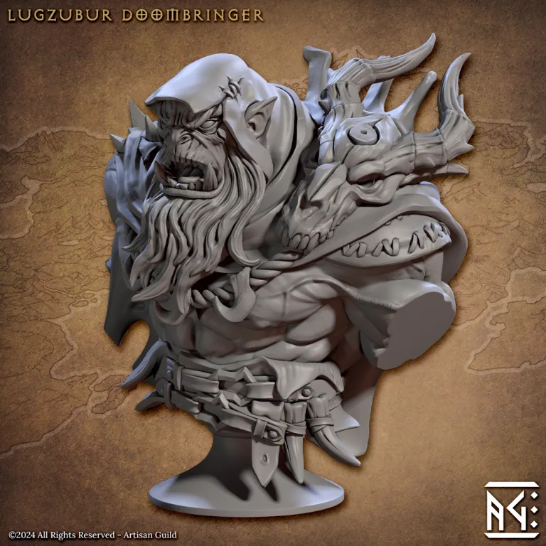 lugzubur doombringer bust artisan guild artg1371 0 1.png