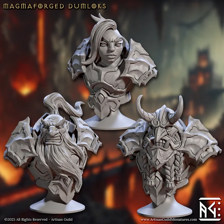 magmaforged dwarf bust artisan guild artg1329 0 1.png