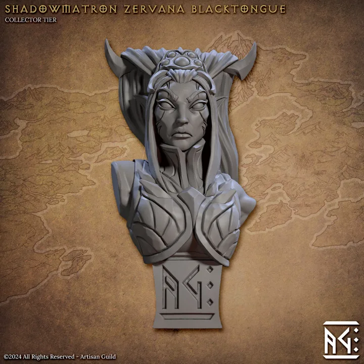 shadowmatron zervana blacktongue bust artisan guild artg1366 0.jpg