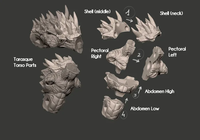 tarasque legendary devourer artisan guild artg1126 3.jpg