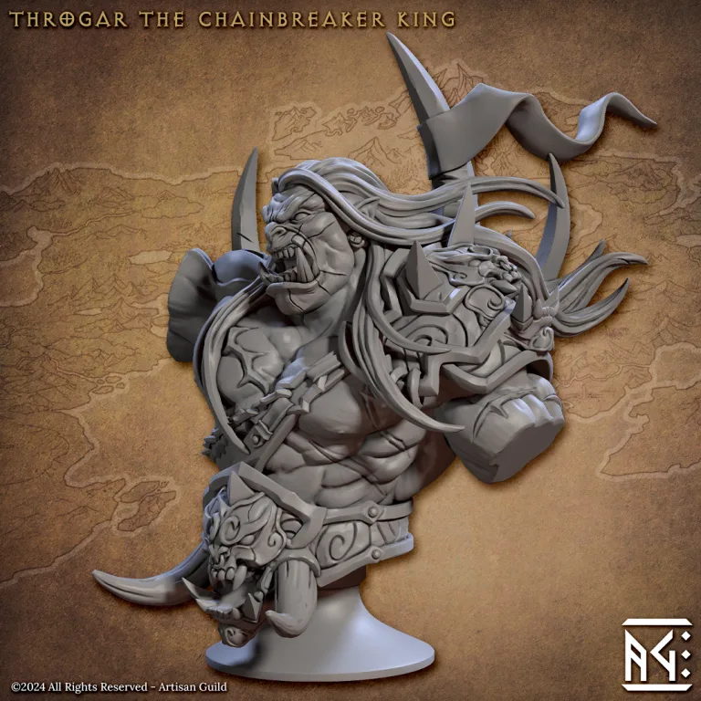 throgar chainbreaker king bust artisan guild artg1370 0 1.png