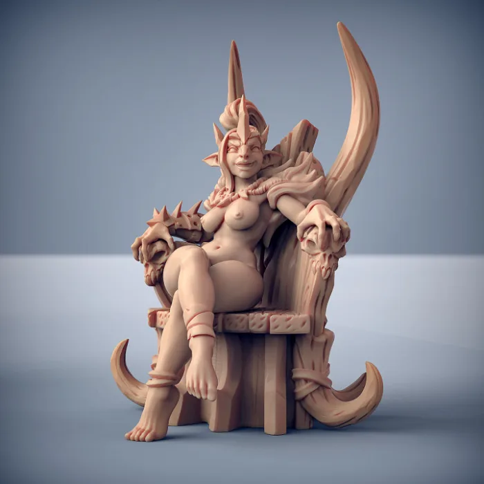 trixia hobgoblins queen her throne artisan guild artg0913 1.jpg