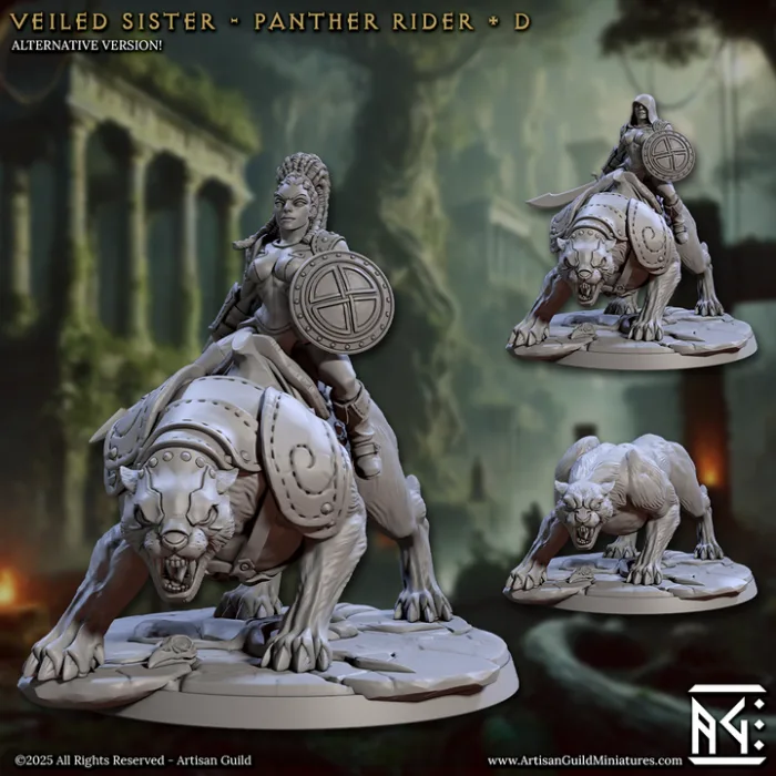 veiled sister panther rider artisan guild artg0031 7.png