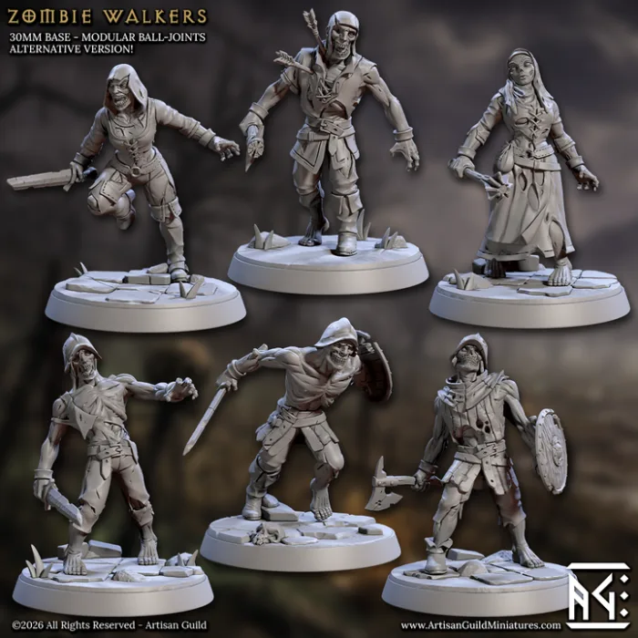 zombie walkers 12 artisan guild artg1411 1.png